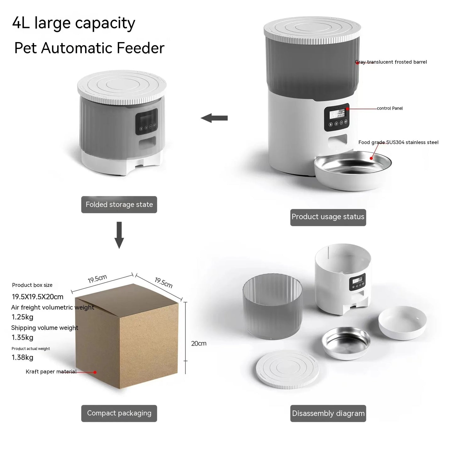 Cat Smart Dog Automatic Feeder